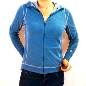 Kuhl Moongazer Zip Hoodie Jacket Full Zip Blue/ Teal